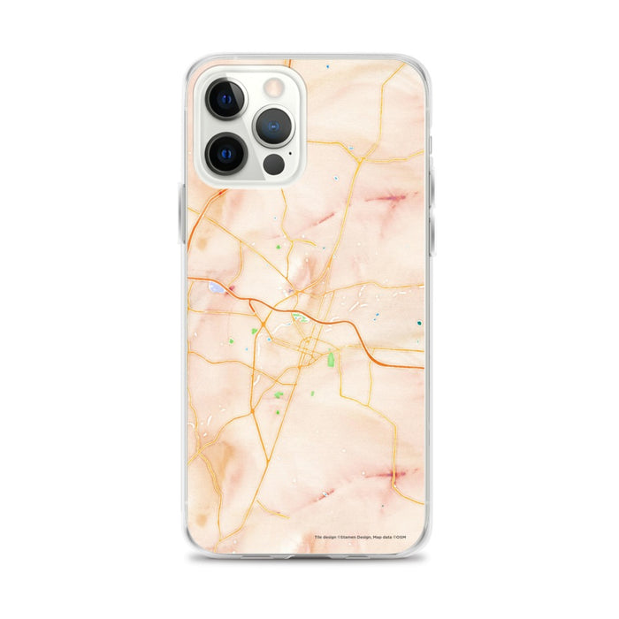 Custom Rocky Mount North Carolina Map iPhone 12 Pro Max Phone Case in Watercolor