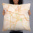 Person holding 22x22 Custom Rocky Mount North Carolina Map Throw Pillow in Watercolor