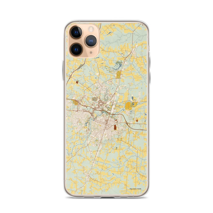 Custom Rocky Mount North Carolina Map Phone Case in Woodblock