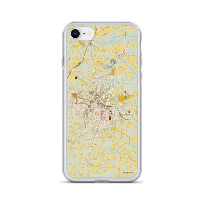 Custom Rocky Mount North Carolina Map Phone Case in Woodblock