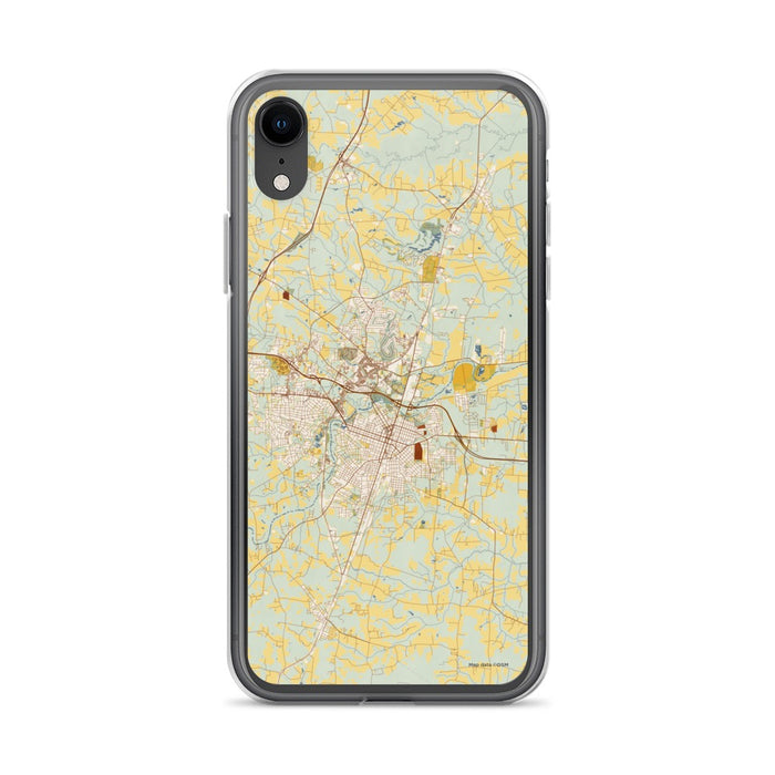 Custom Rocky Mount North Carolina Map Phone Case in Woodblock
