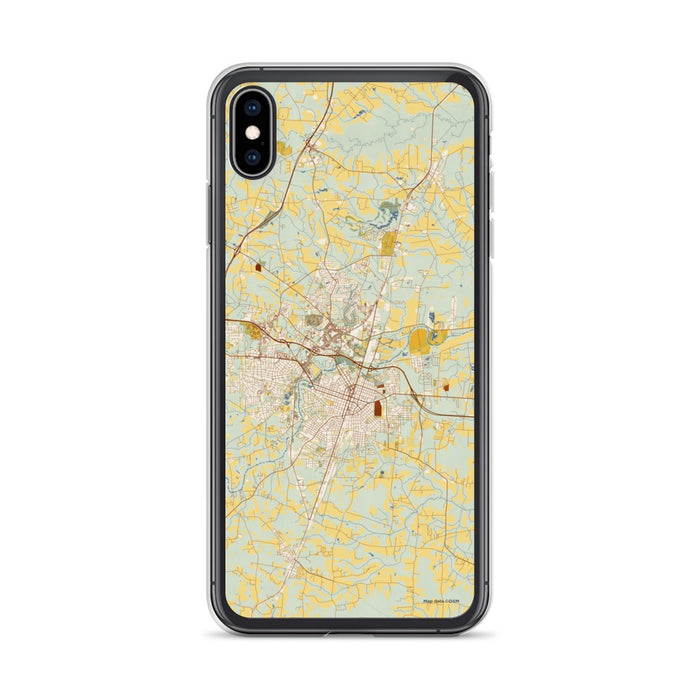 Custom Rocky Mount North Carolina Map Phone Case in Woodblock