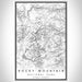 Rocky Mountain National Park Map Print Portrait Orientation in Classic Style With Shaded Background