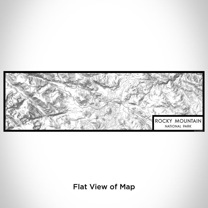 Flat View of Map Custom Rocky Mountain National Park Map Enamel Mug in Classic