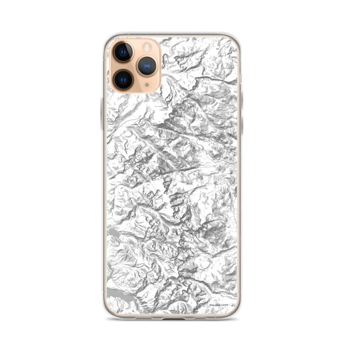 Custom Rocky Mountain National Park Map Phone Case in Classic