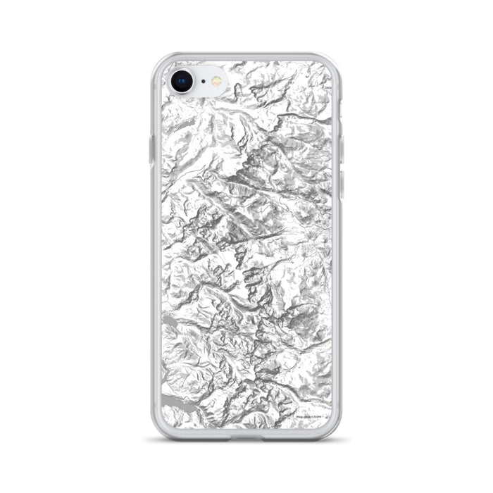 Custom Rocky Mountain National Park Map iPhone SE Phone Case in Classic
