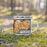 Right View Custom Rocky Mountain National Park Map Enamel Mug in Ember on Grass With Trees in Background