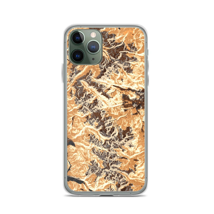 Custom Rocky Mountain National Park Map Phone Case in Ember