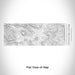 Rendered View of Rocky Mountain National Park Map Engraving on 10oz Stainless Steel Insulated Cup with Sliding Lid in White