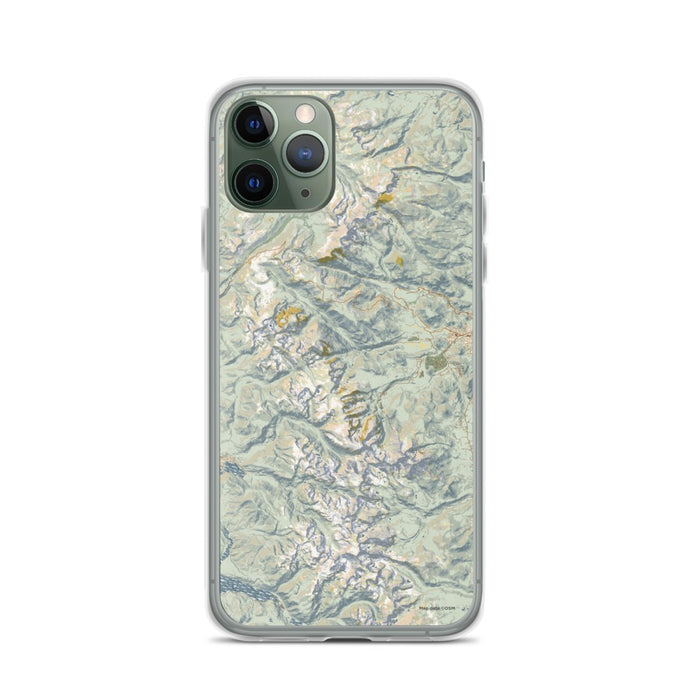 Custom Rocky Mountain National Park Map Phone Case in Woodblock