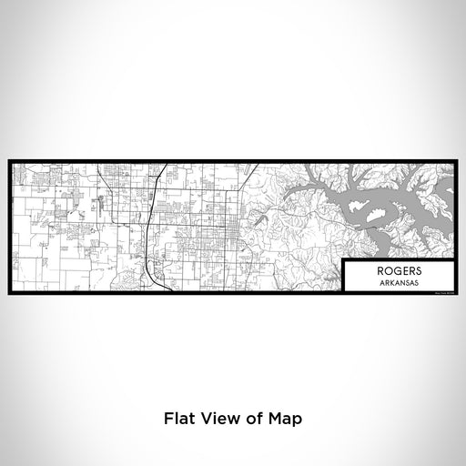 Flat View of Map Custom Rogers Arkansas Map Enamel Mug in Classic