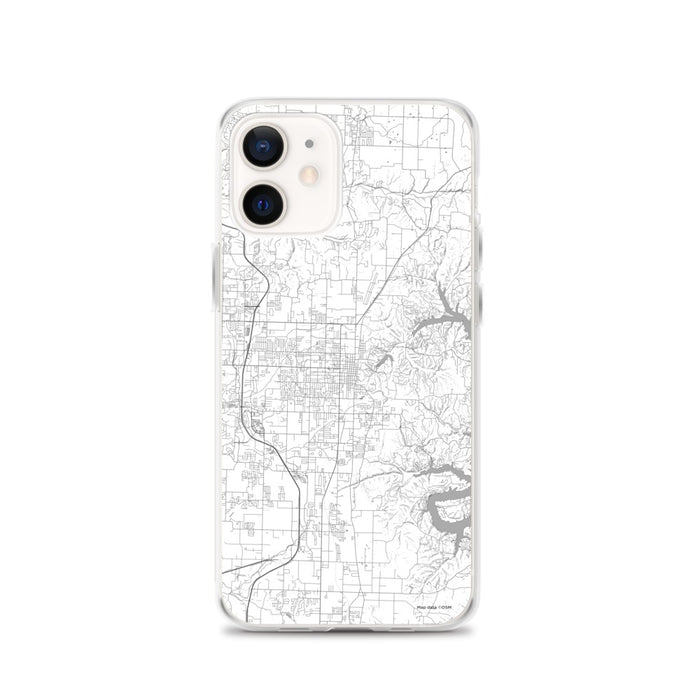 Custom Rogers Arkansas Map iPhone 12 Phone Case in Classic