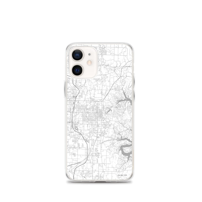 Custom Rogers Arkansas Map iPhone 12 mini Phone Case in Classic