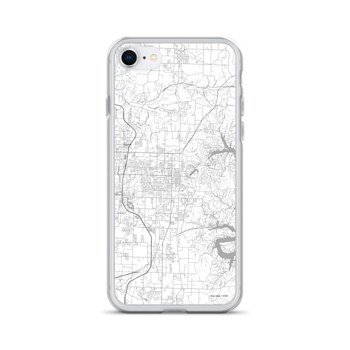 Custom Rogers Arkansas Map iPhone SE Phone Case in Classic
