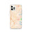 Custom Rogers Arkansas Map iPhone 12 Pro Phone Case in Watercolor