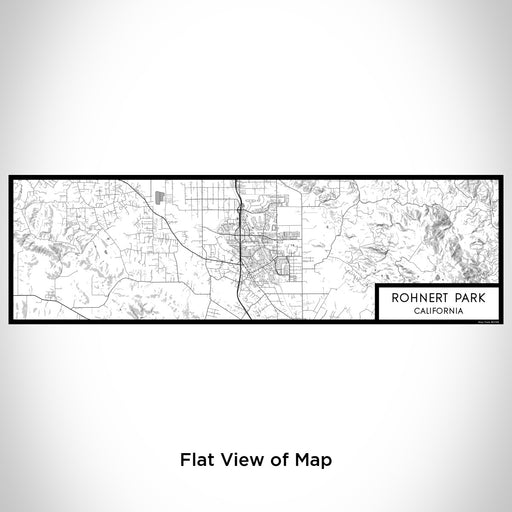 Flat View of Map Custom Rohnert Park California Map Enamel Mug in Classic