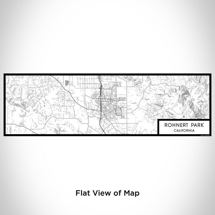 Flat View of Map Custom Rohnert Park California Map Enamel Mug in Classic