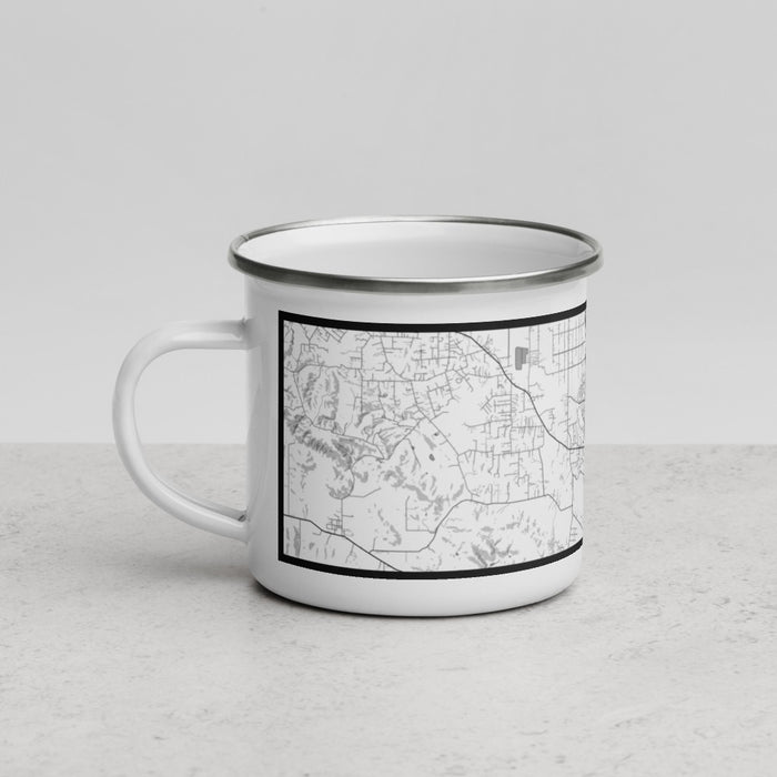Left View Custom Rohnert Park California Map Enamel Mug in Classic