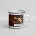 Right View Custom Rohnert Park California Map Enamel Mug in Ember