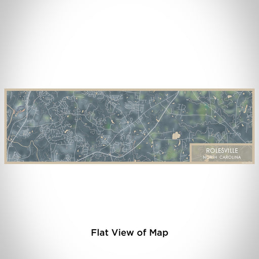 Flat View of Map Custom Rolesville North Carolina Map Enamel Mug in Afternoon