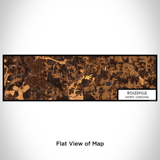 Flat View of Map Custom Rolesville North Carolina Map Enamel Mug in Ember