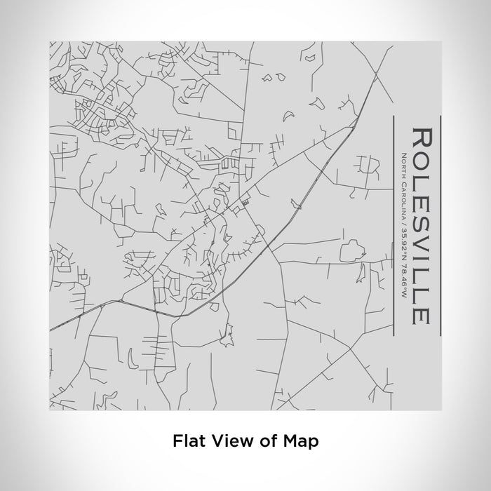 Rendered View of Rolesville North Carolina Map Engraving on 17oz Stainless Steel Insulated Tumbler