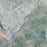 Ronda Spain Map Print in Afternoon Style Zoomed In Close Up Showing Details
