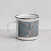 Left View Custom Roseburg Oregon Map Enamel Mug in Afternoon