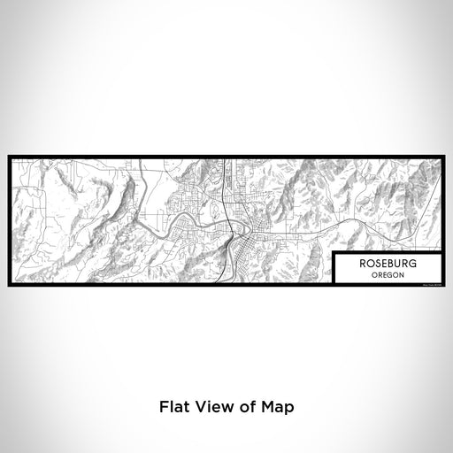 Flat View of Map Custom Roseburg Oregon Map Enamel Mug in Classic