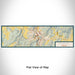 Flat View of Map Custom Roseburg Oregon Map Enamel Mug in Woodblock