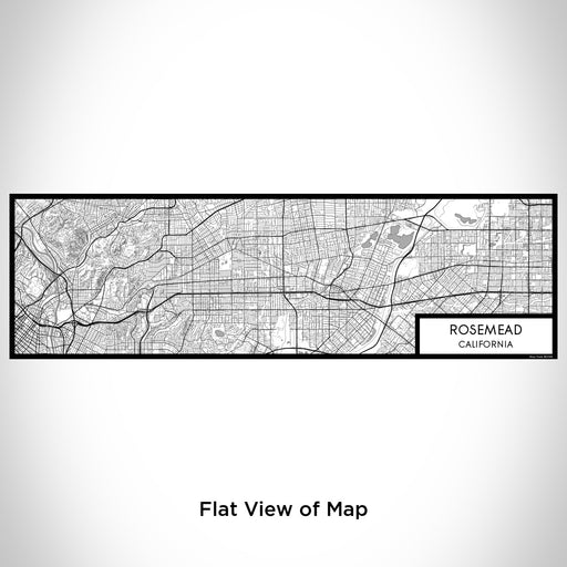 Flat View of Map Custom Rosemead California Map Enamel Mug in Classic