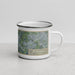 Right View Custom Rosenberg Texas Map Enamel Mug in Afternoon