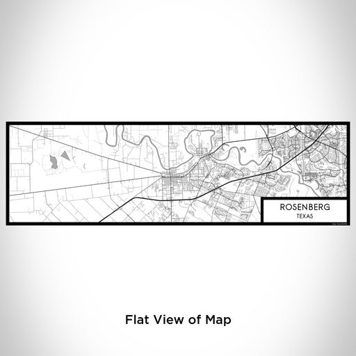 Flat View of Map Custom Rosenberg Texas Map Enamel Mug in Classic
