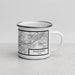 Right View Custom Rosenberg Texas Map Enamel Mug in Classic
