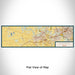 Flat View of Map Custom Rosenberg Texas Map Enamel Mug in Woodblock