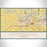 Rosenberg Texas Map Print Landscape Orientation in Woodblock Style With Shaded Background