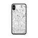 Custom iPhone X/XS Roseville Minnesota Map Phone Case in Classic