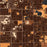 Roseville Minnesota Map Print in Ember Style Zoomed In Close Up Showing Details