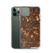 Custom Roseville Minnesota Map Phone Case in Ember