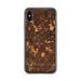Custom iPhone X/XS Roseville Minnesota Map Phone Case in Ember