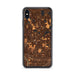 Custom iPhone XS Max Roseville Minnesota Map Phone Case in Ember
