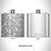 Rendered View of Roseville Minnesota Map Engraving on 6oz Stainless Steel Flask