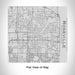 Rendered View of Roseville Minnesota Map Engraving on 17oz Stainless Steel Insulated Tumbler