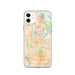 Custom iPhone 11 Roseville Minnesota Map Phone Case in Watercolor