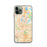 Custom iPhone 11 Pro Roseville Minnesota Map Phone Case in Watercolor