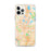 Custom iPhone 12 Pro Max Roseville Minnesota Map Phone Case in Watercolor