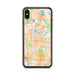Custom iPhone XS Max Roseville Minnesota Map Phone Case in Watercolor