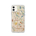 Custom iPhone 11 Roseville Minnesota Map Phone Case in Woodblock