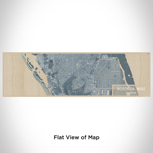 Flat View of Map Custom Rotonda West Florida Map Enamel Mug in Afternoon