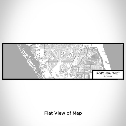 Flat View of Map Custom Rotonda West Florida Map Enamel Mug in Classic